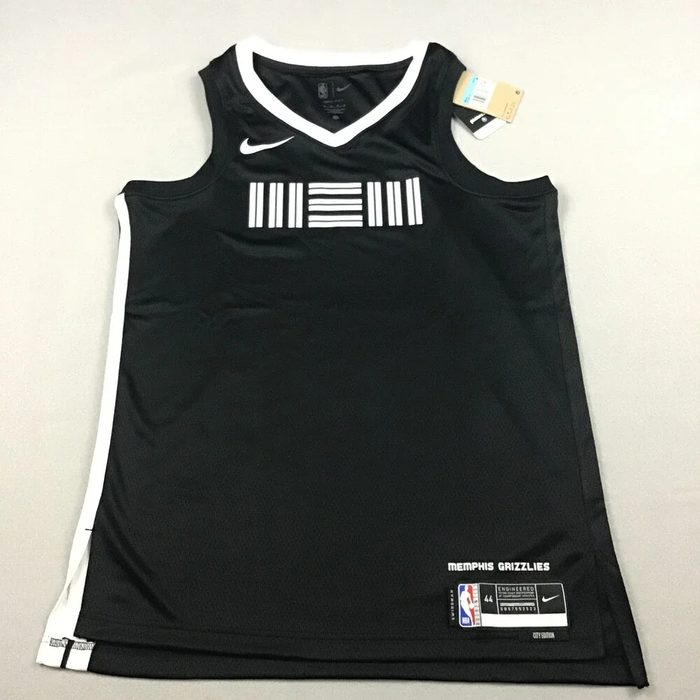 Memphis Grizzlies Jersey Men Medium Black City Edition Swingman Nike DX8537-010